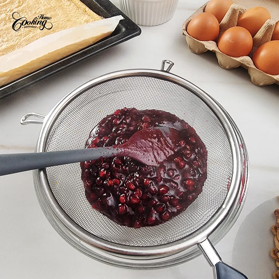 Vanilla Cranberry Vertical Cake - step23