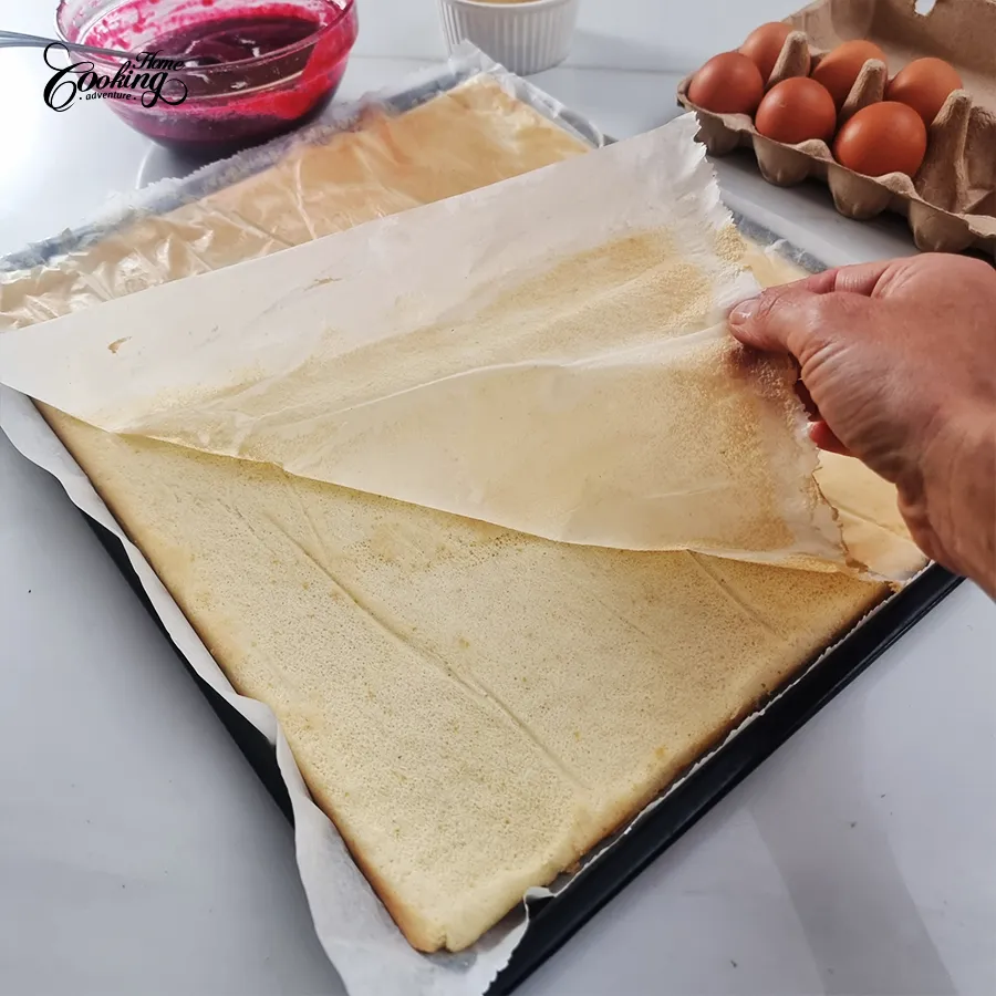 Vanilla Cranberry Vertical Cake - step25