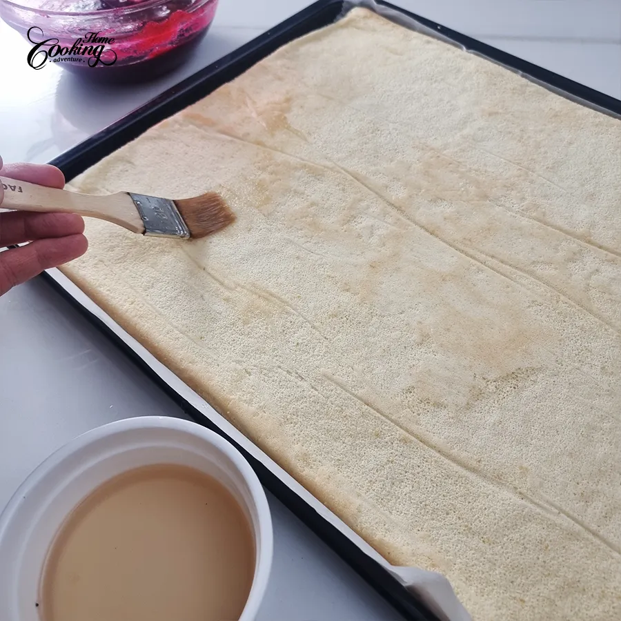 Vanilla Cranberry Vertical Cake - step26