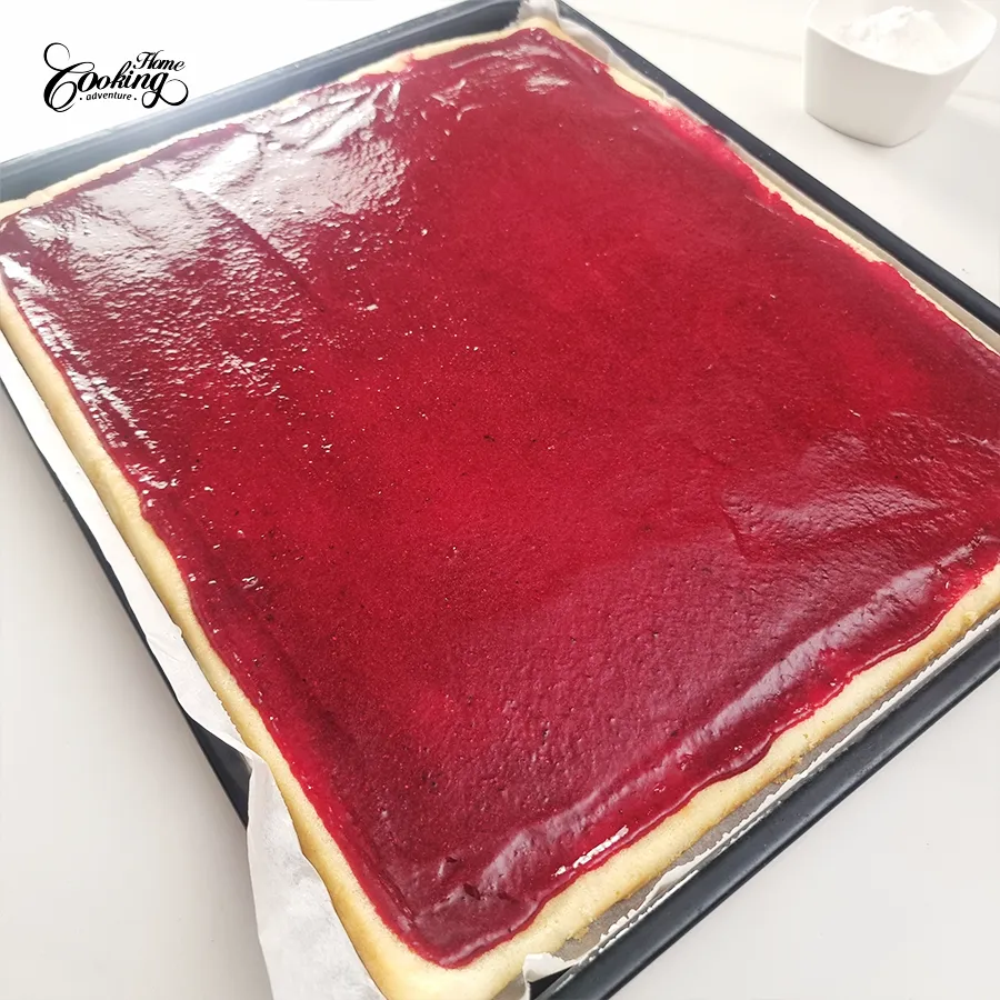 Vanilla Cranberry Vertical Cake - step29