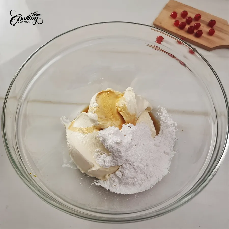 Vanilla Cranberry Vertical Cake - step30