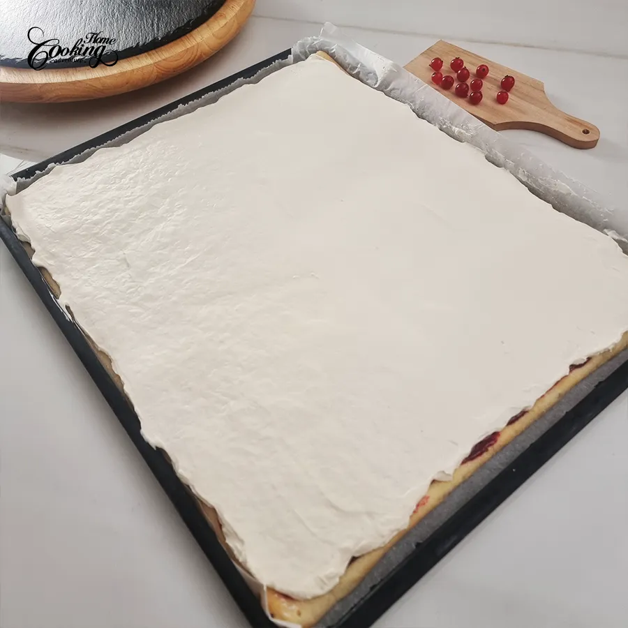 Vanilla Cranberry Vertical Cake - step36