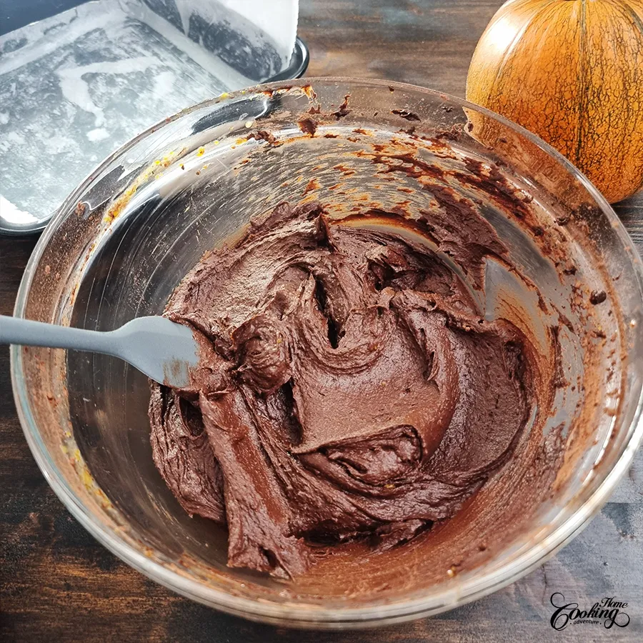 healthy pumpkin brownies - step6