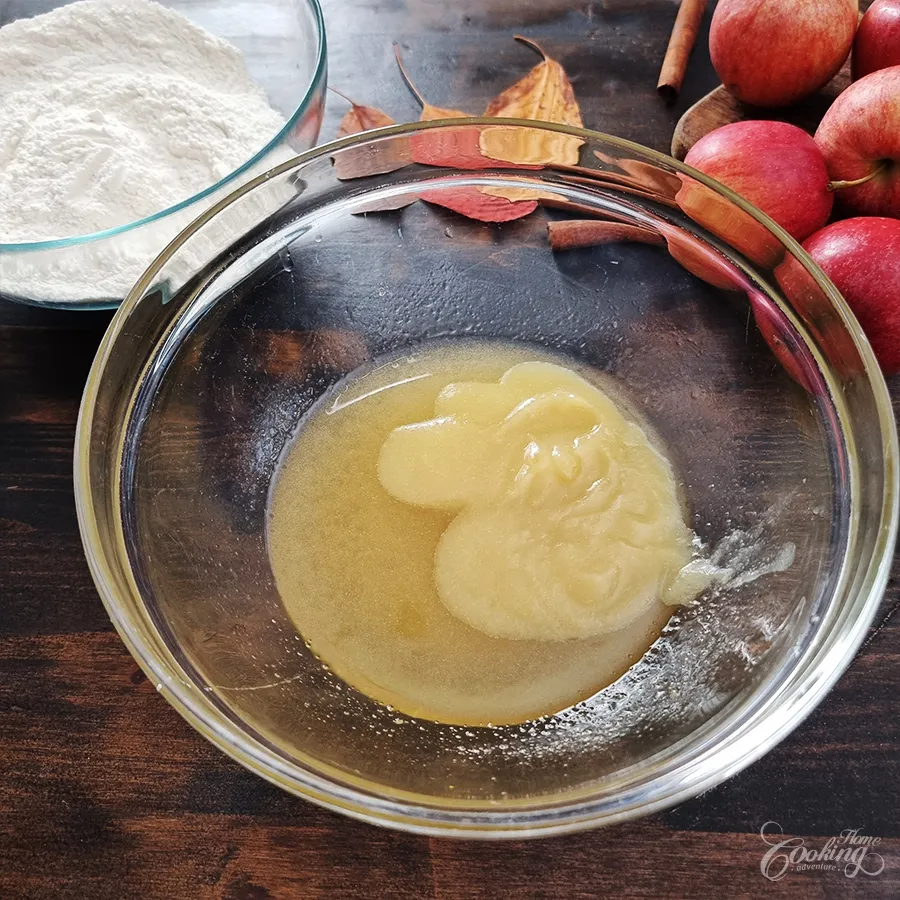 Easy Apple Crumb Cake - No Eggs No Refined-sugar - step3