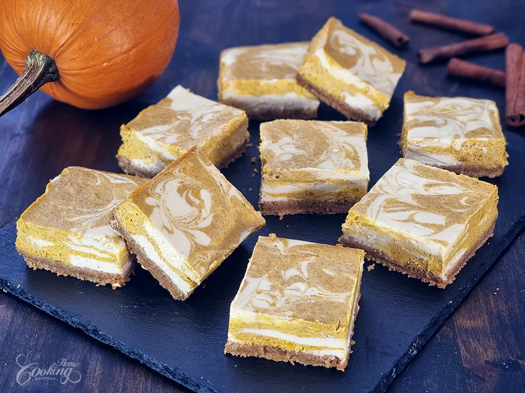 Pumpkin Cheesecake Bars