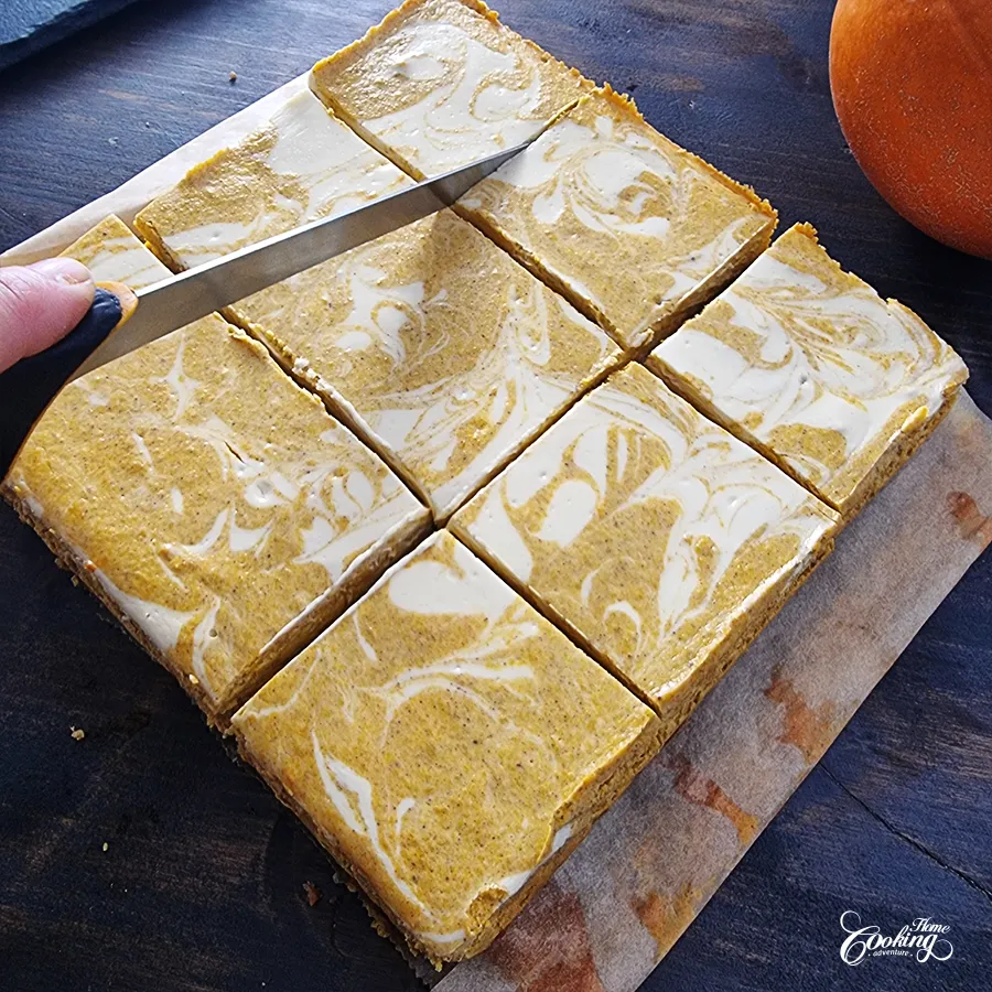 Pumpkin Cheesecake Bars - step22