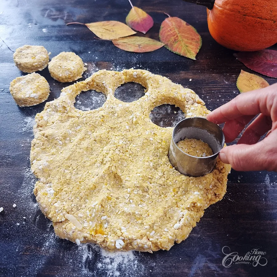 Pumpkin Oatmeal Cottage Cheese Biscuits - step8