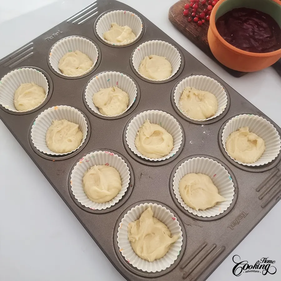 cranberry crumble muffins - step11