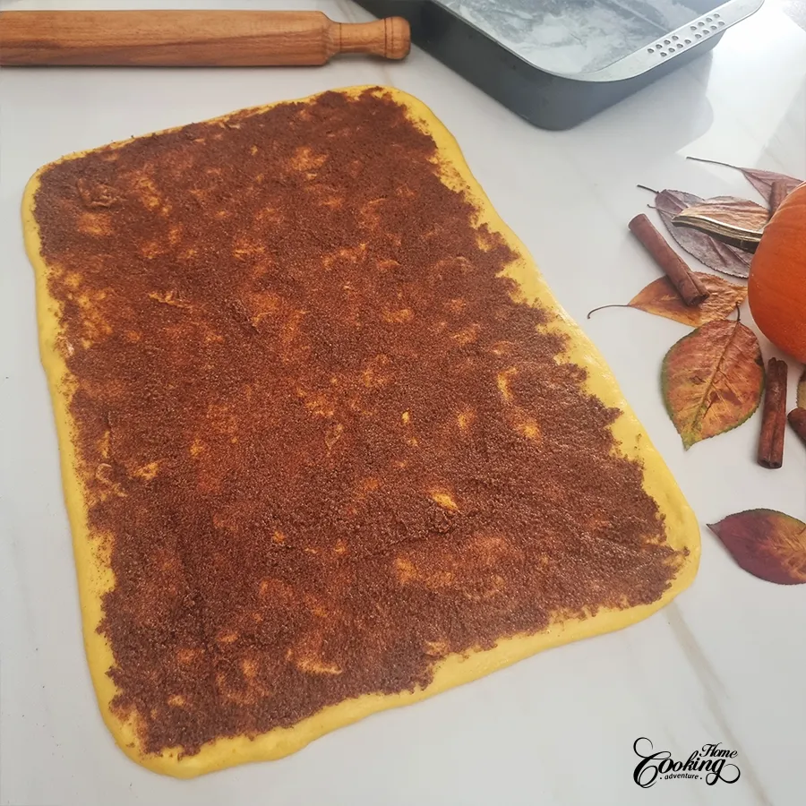 pumpkin cinnamon rolls - step14