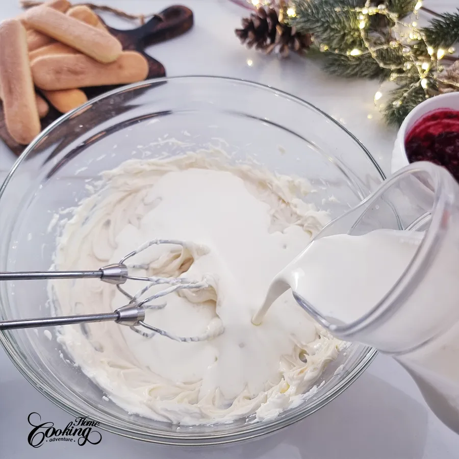 No-Bake Ladyfinger Cranberry Cake Roll - step11