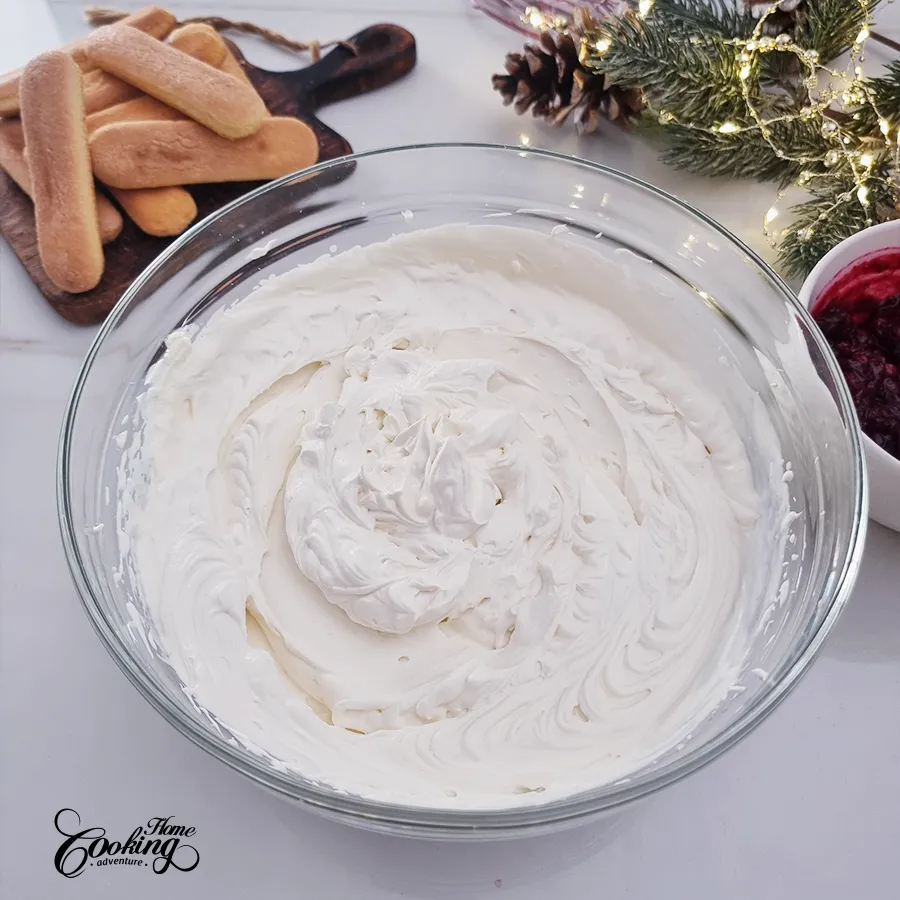 No-Bake Ladyfinger Cranberry Cake Roll - step13