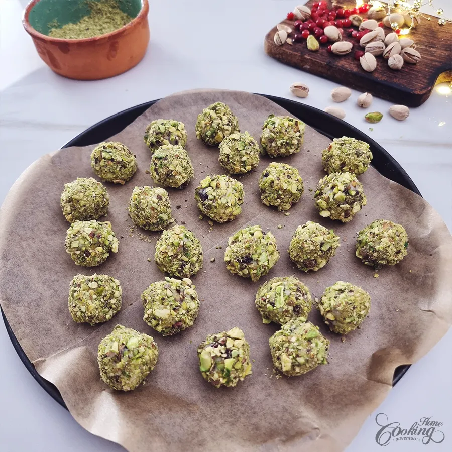 Pistachio Cranberry White Chocolate Truffles - step13