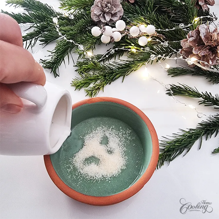 coconut cranberry panna cotta - step1