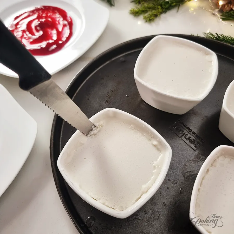 coconut cranberry panna cotta - step15