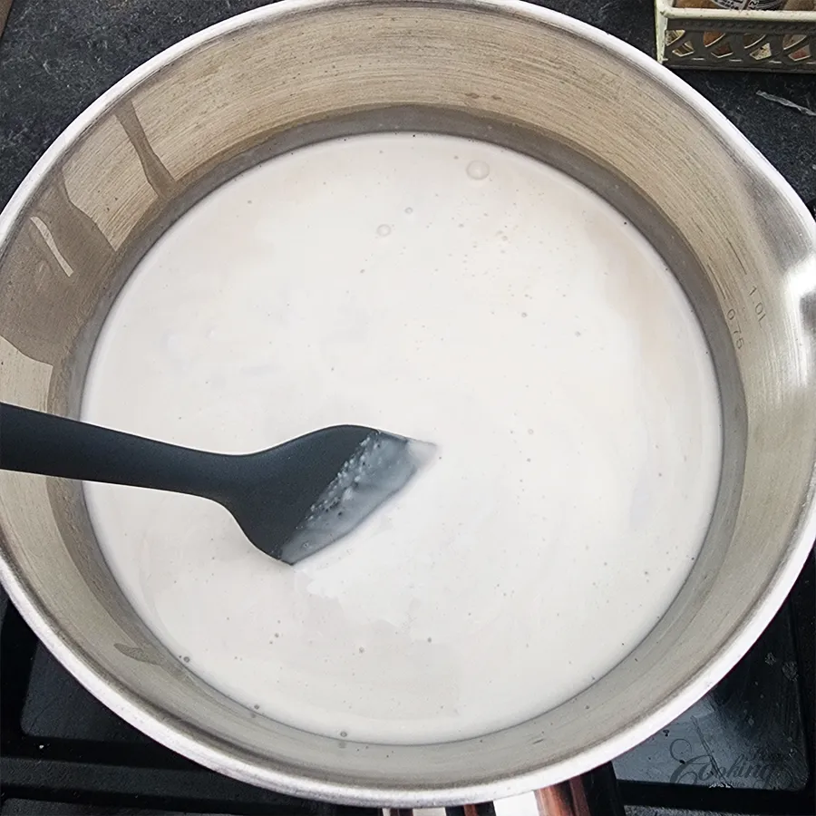 coconut cranberry panna cotta - step3