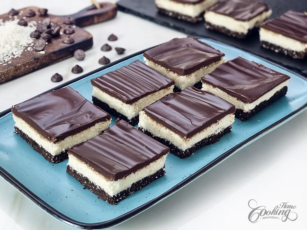 No-Bake Chocolate Biscuit Coconut Bars - main1