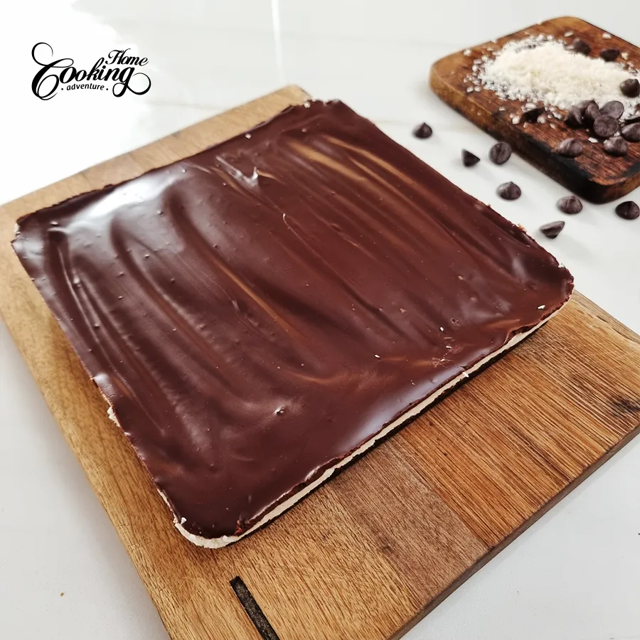 No-Bake Chocolate Biscuit Coconut Bars - step23