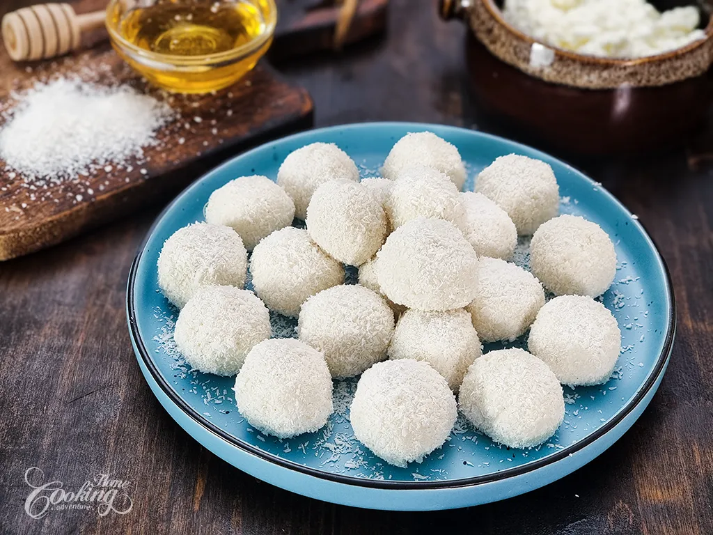 Cottage Cheese Coconut Truffles