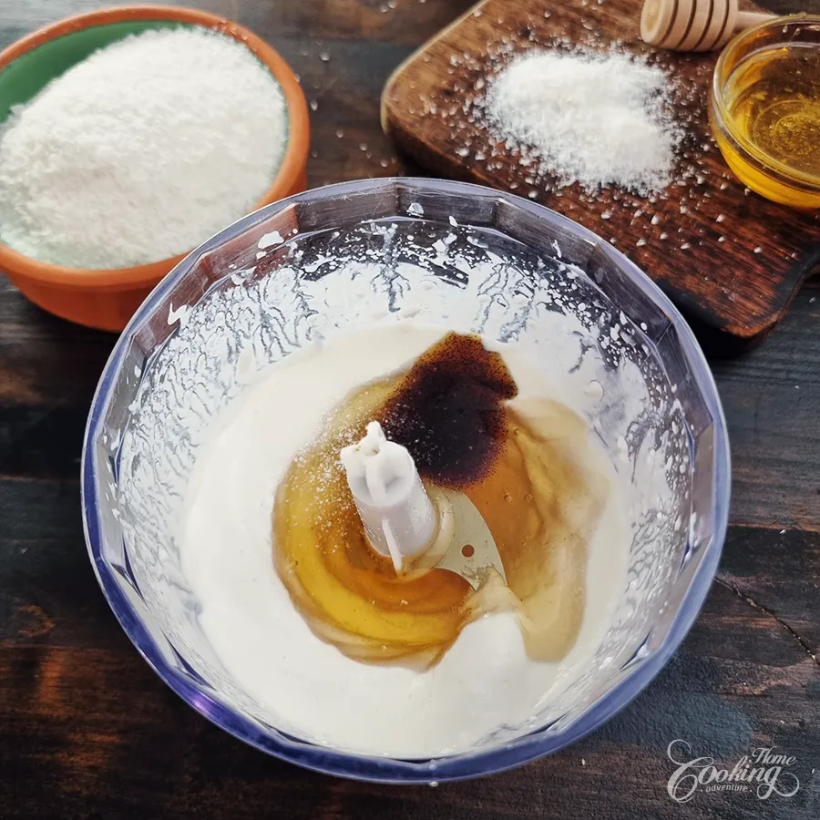 cottage cheese coconut truffles - step3
