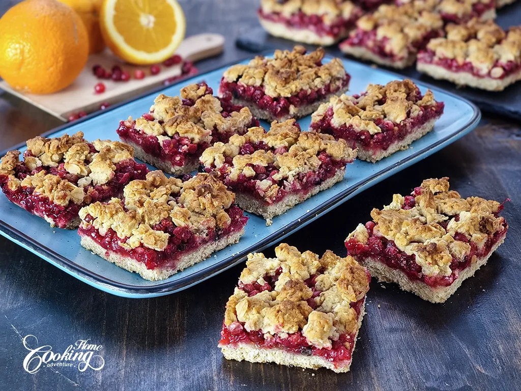 cranberry crumble bars