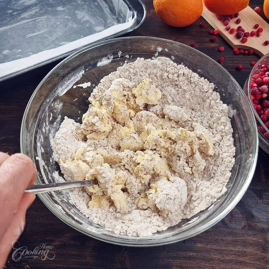 cranberry crumble bars - step3