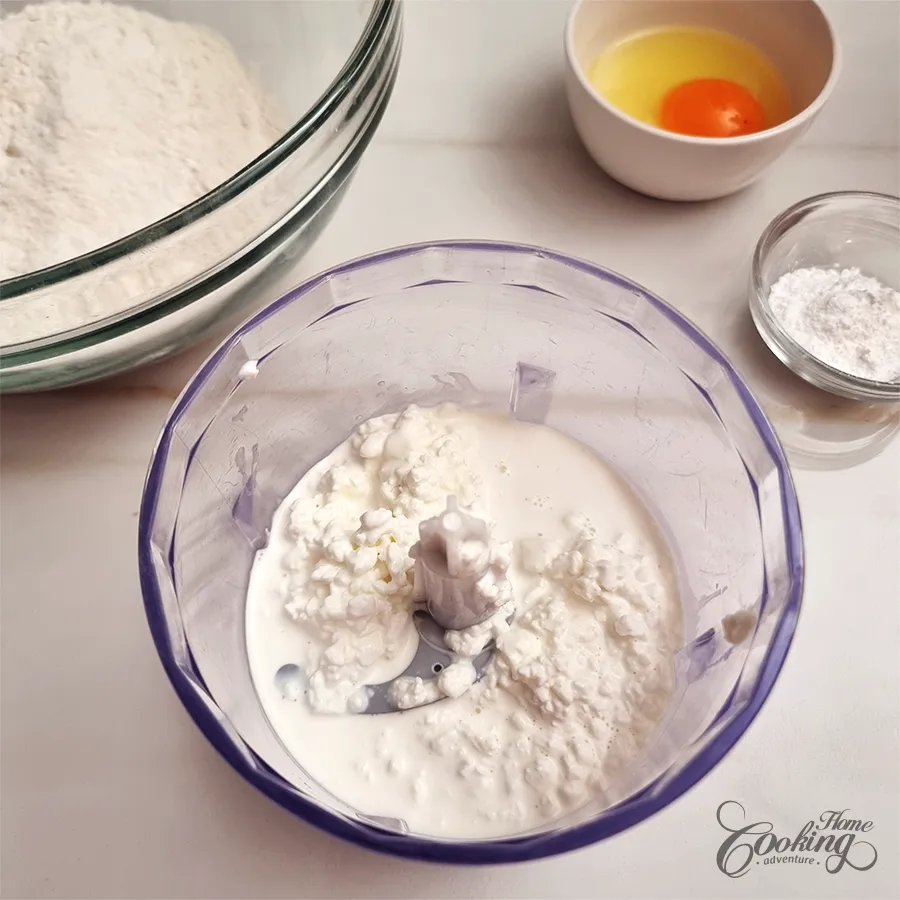 cottage cheese cinnamon rolls - step1
