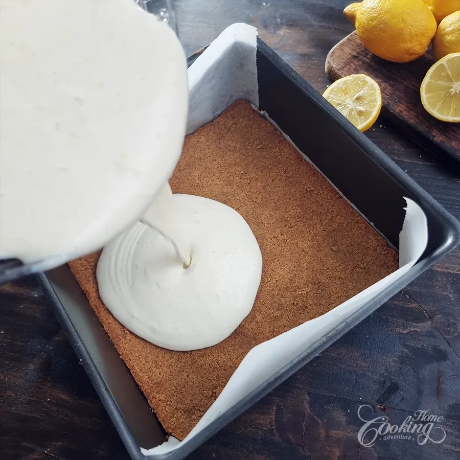 lemon cottage cheese cheesecake bars - step13