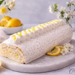 Ladyfinger Lemon Poppy Seed Cake Roll