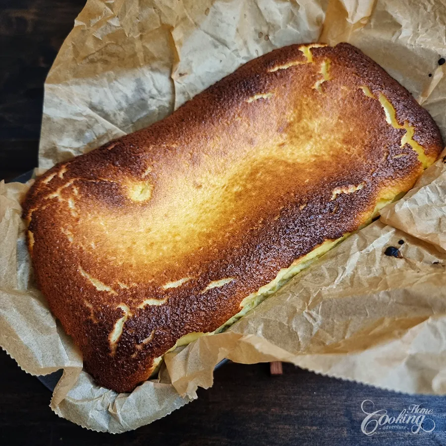 Loaf Basque Burnt Cheesecake - step10