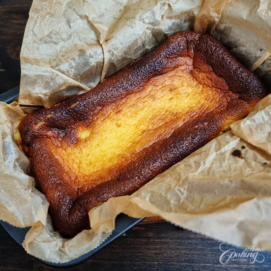 Loaf Basque Burnt Cheesecake - step11