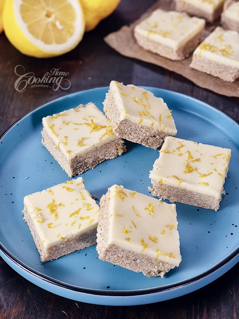 No-Bake Lemon Bars - No Refined Sugar