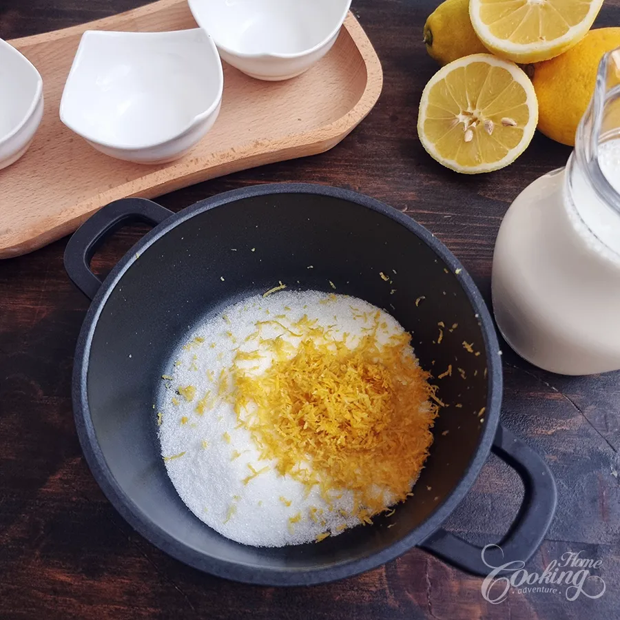Lemon Pudding- step1
