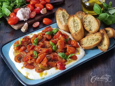 Whipped Feta Dip with Roasted Cherry Tomatoes - main1