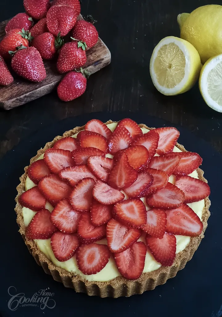 No-Bake Strawberry Lemon Tart