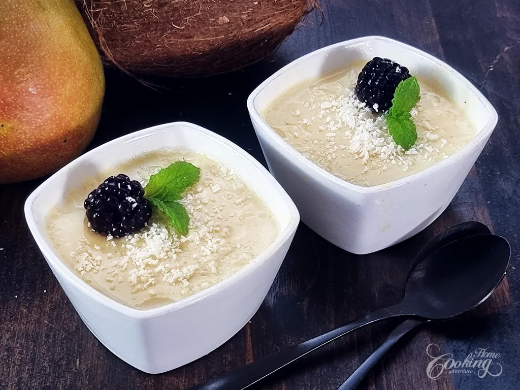 Mango Coconut Panna Cotta