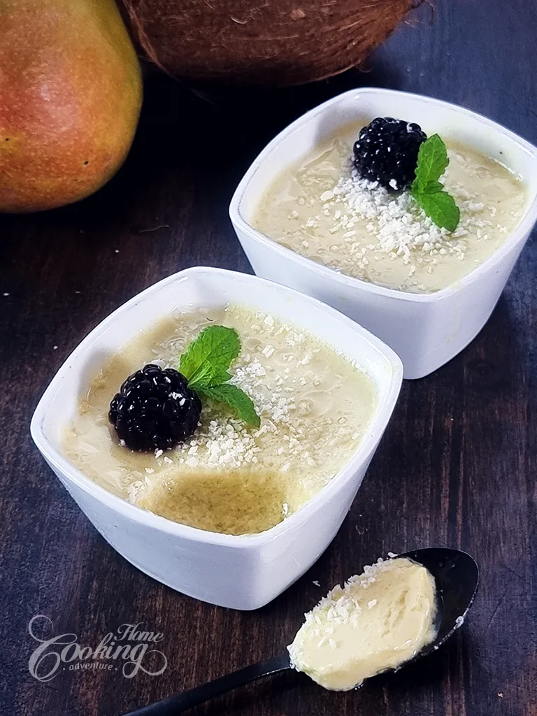 Mango Coconut Panna Cotta