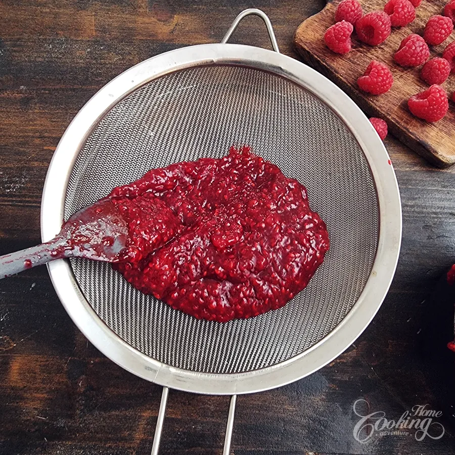 Raspberry Vanilla Custard Cake - step21