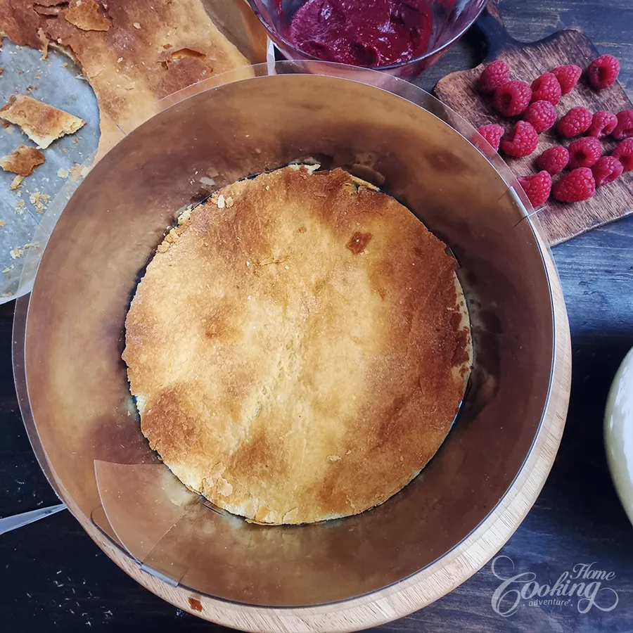 Raspberry Vanilla Custard Cake - step41