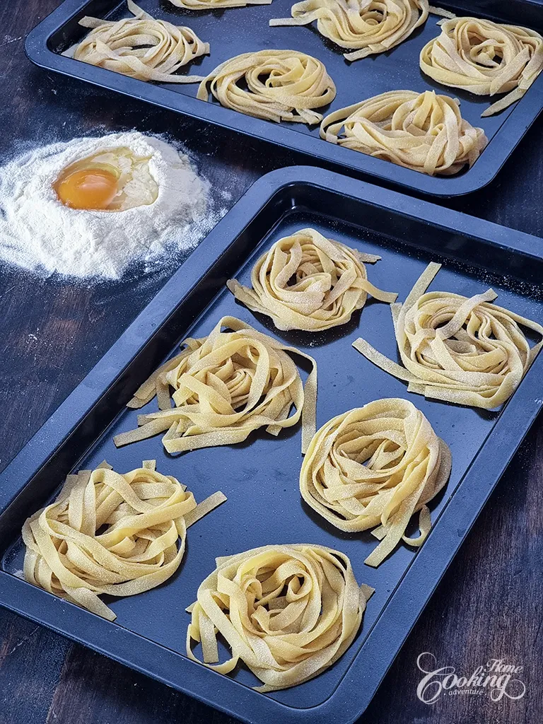 Homemade Semolina Pasta - Easy Fresh Tagliatelle