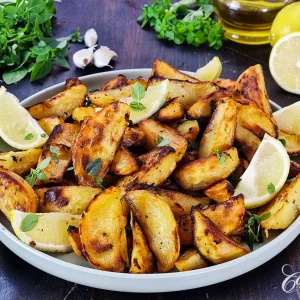 Greek Lemon Roasted Potatoes