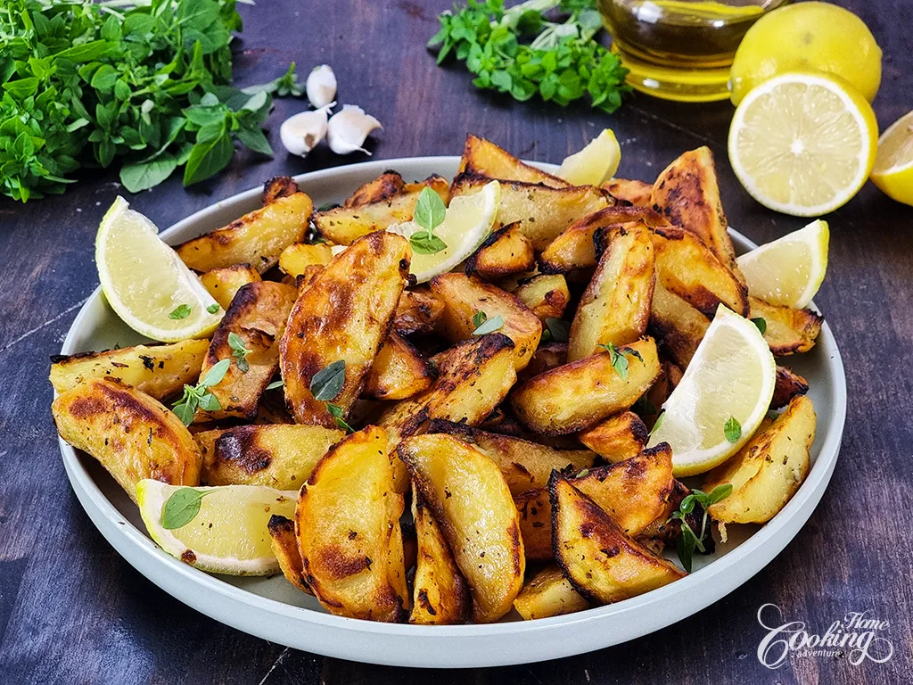 Greek Lemon Roasted Potatoes