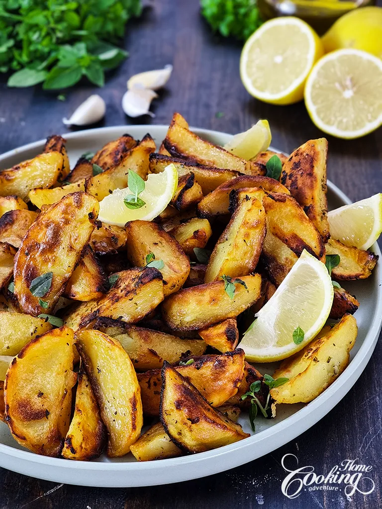 Greek Lemon Roasted Potatoes -