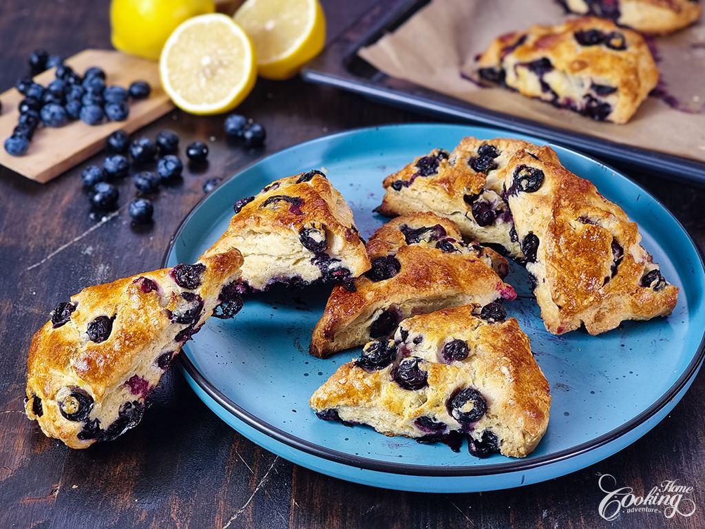Lemon Blueberry Scones - No Refined Sugar - main1