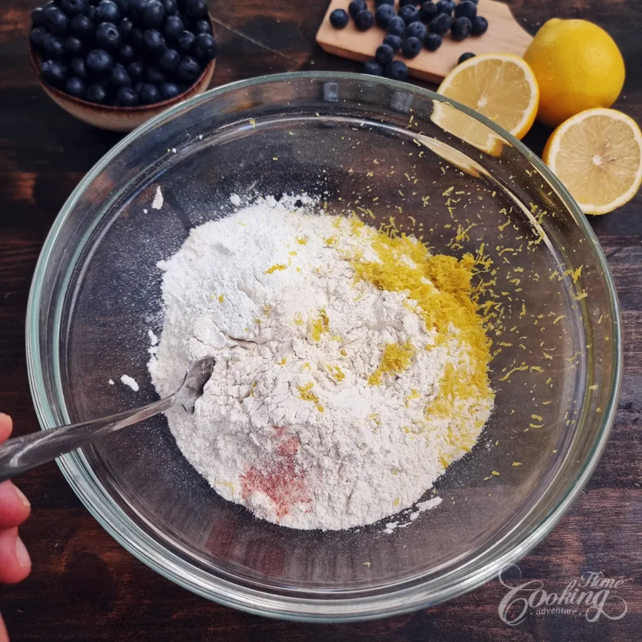 Lemon Blueberry Scones - No Refined Sugar - step1