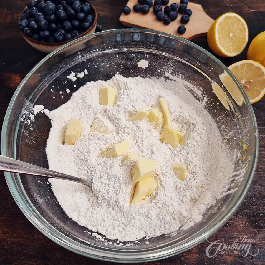 Lemon Blueberry Scones - No Refined Sugar - step2
