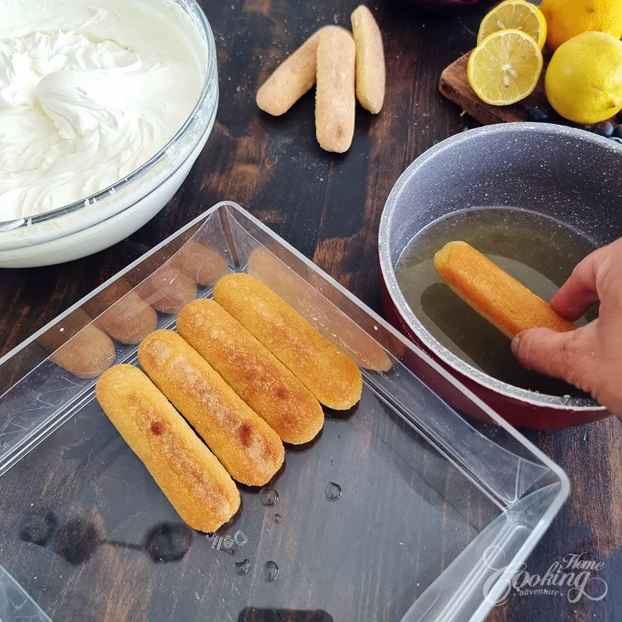 Lemon Blueberry Tiramisu - step19