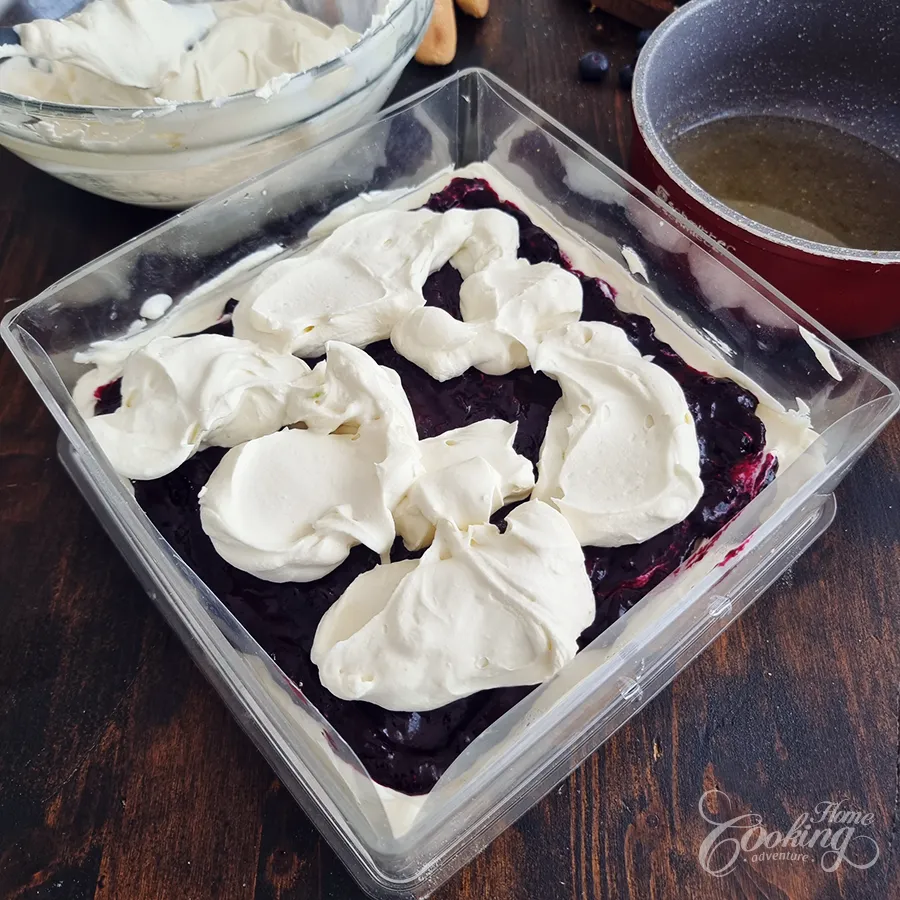 Lemon Blueberry Tiramisu - step24