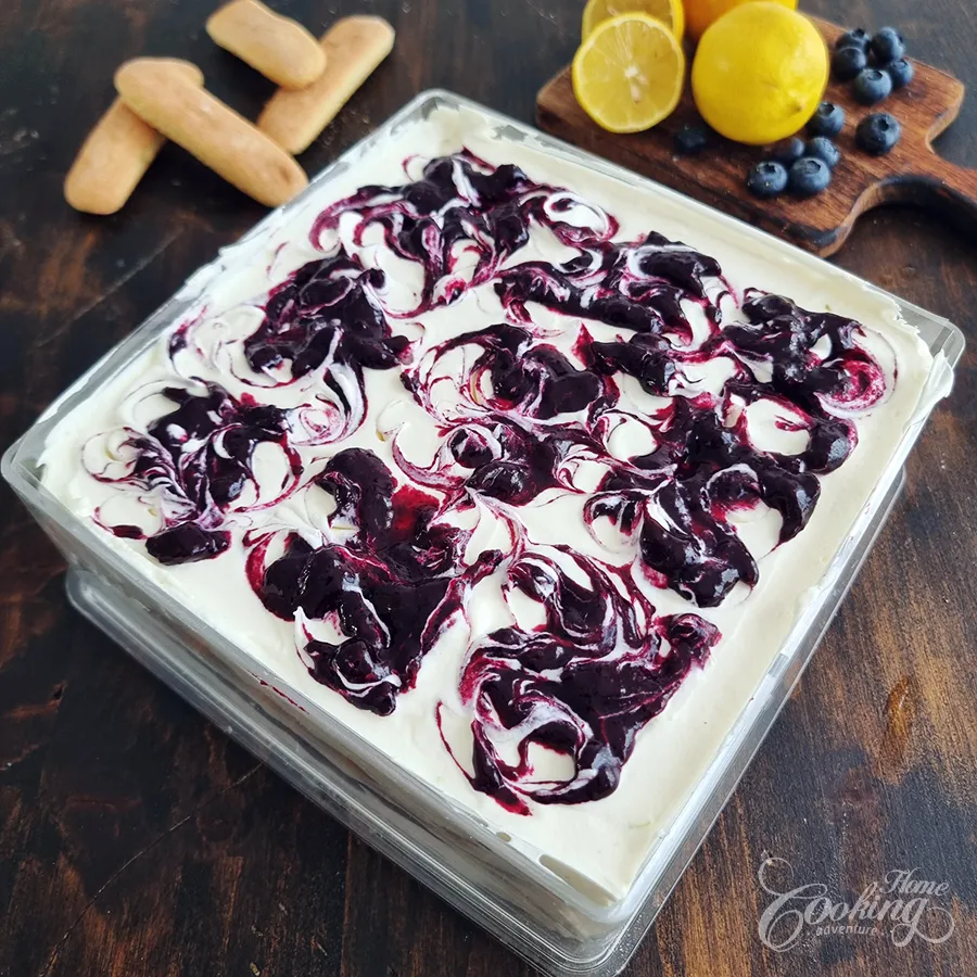 Lemon Blueberry Tiramisu - step32