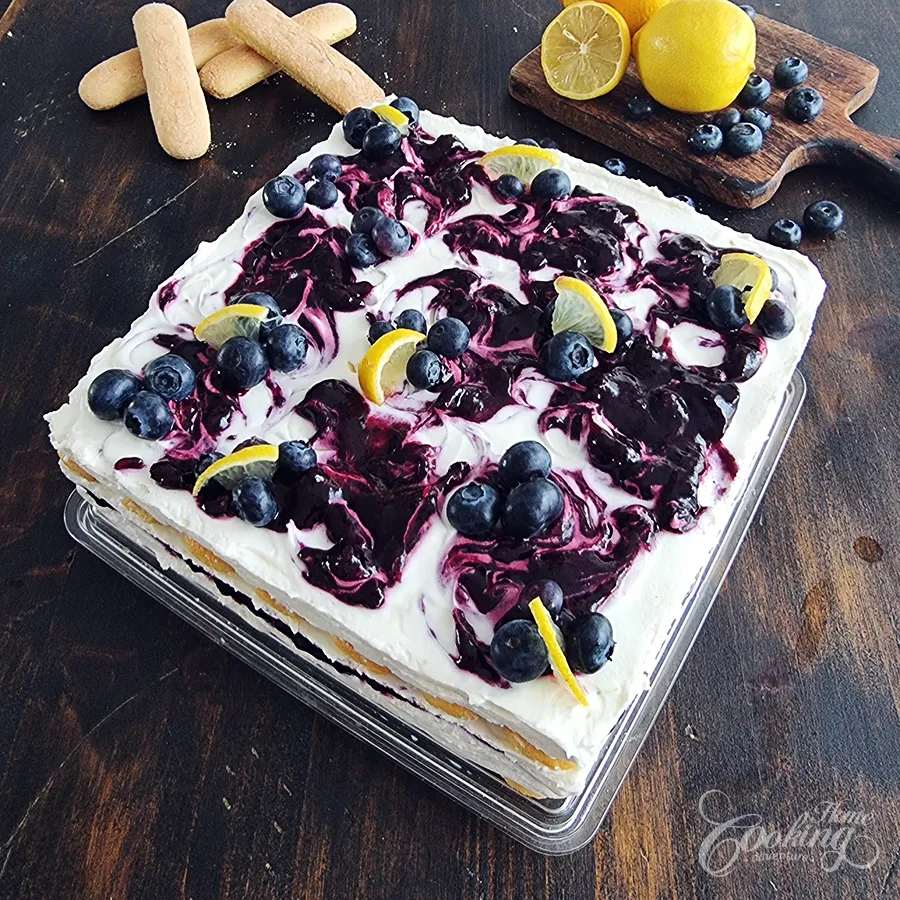 Lemon Blueberry Tiramisu - step34