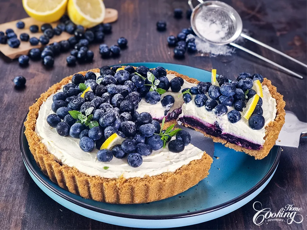No-Bake Lemon Blueberry Tart